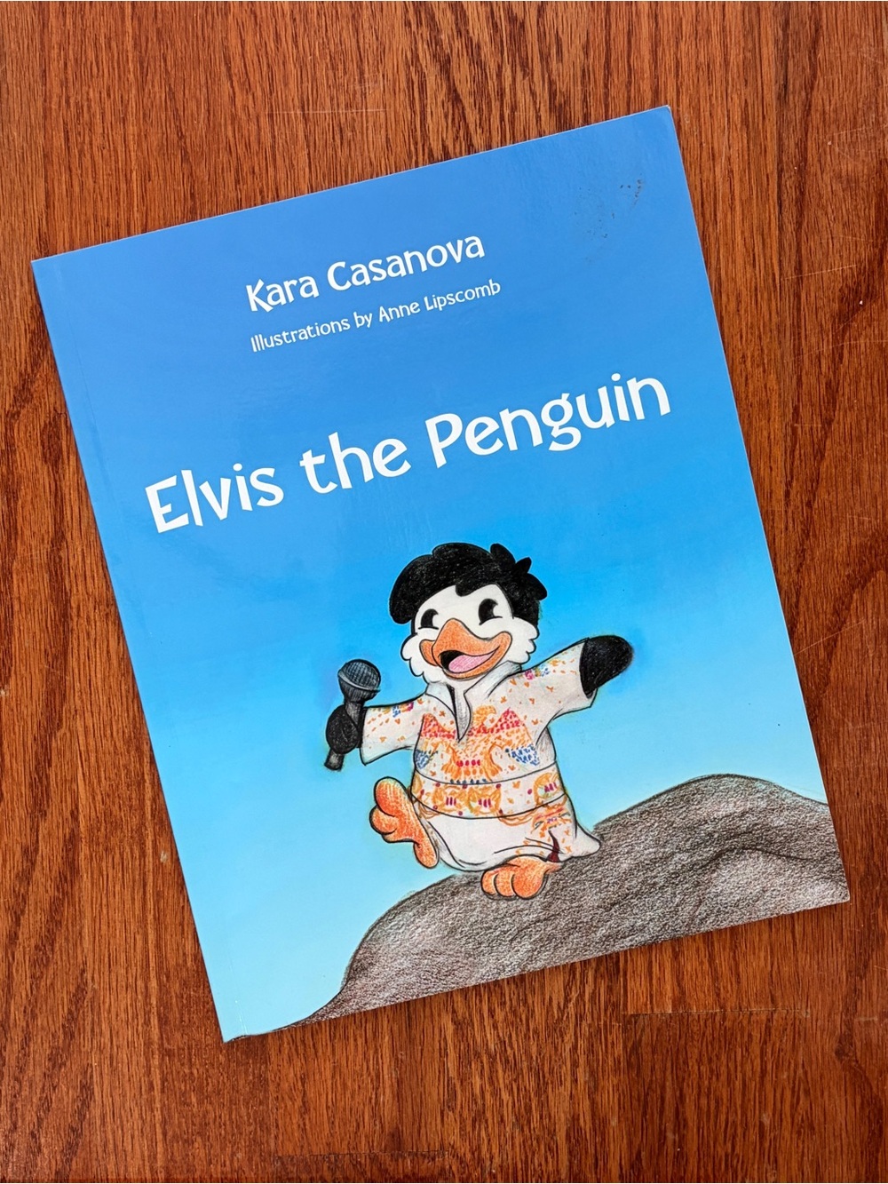 Elvis the Penguin Children's Book - Blue Cover